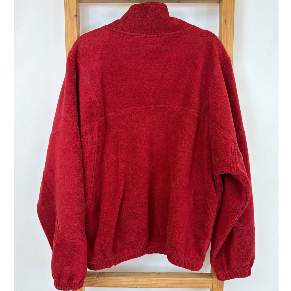 Blackwater Bay Maroon Half Zip Pullover Two Pocket Elastic Waist Jacket Large - Picture 4 of 6